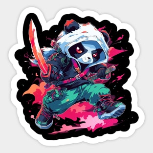 samurai panda Sticker